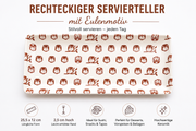 Rechteckiger Keramik-Servierteller